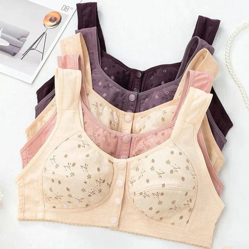 CoolLift™ Front-Closure Cotton Bra – Anti-Sag Support
