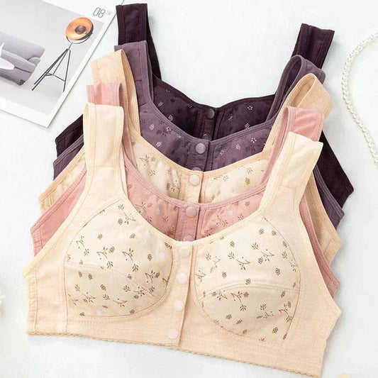 CoolLift™ Front-Closure Cotton Bra – Anti-Sag Support