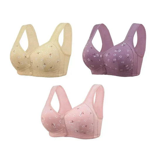 CoolLift™ Front-Closure Cotton Bra – Anti-Sag Support