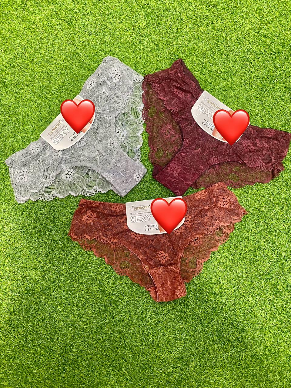 Pack of 3 Fancy Panties (women Underwear). Buy 3 and Get 1 FREE