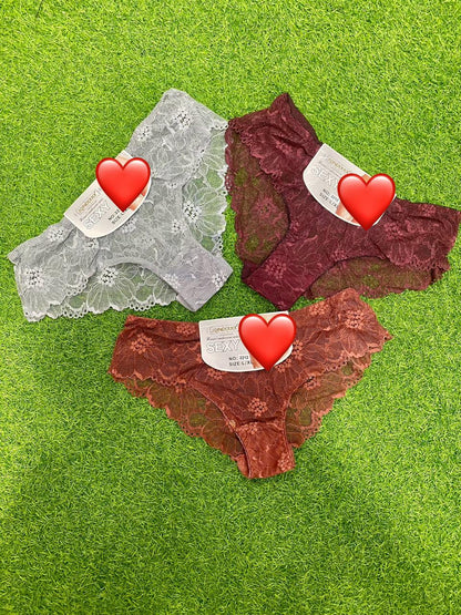 Pack of 3 Fancy Panties (women Underwear). Buy 3 and Get 1 FREE